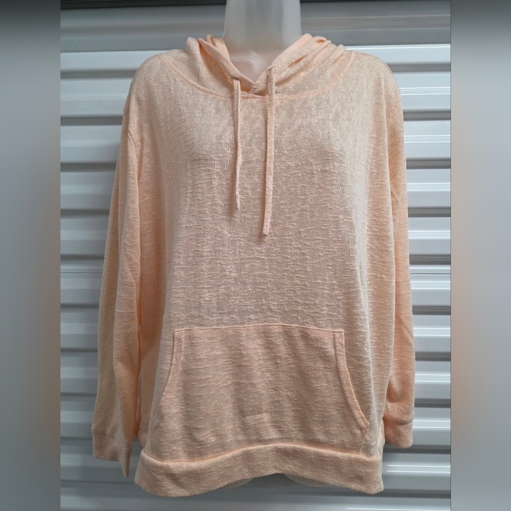 We The Free Peach Knit Hoodie